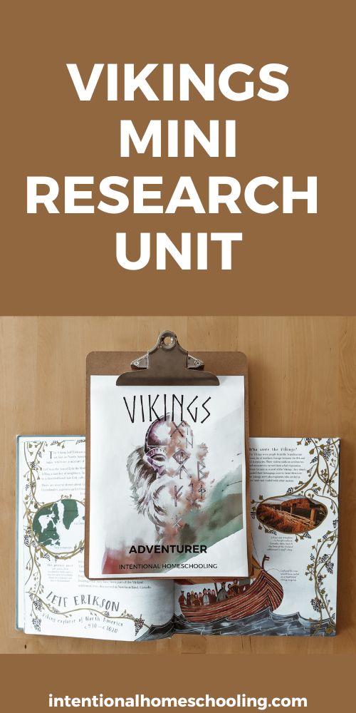 Vikings Mini Research Unit - Intentional Homeschooling