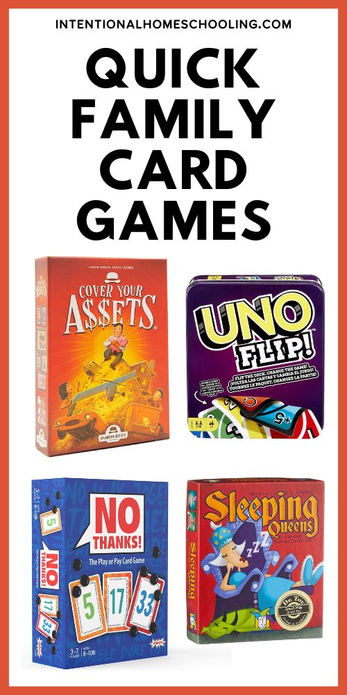 Quick Card Games to play as a family or bring along to family gatherings.